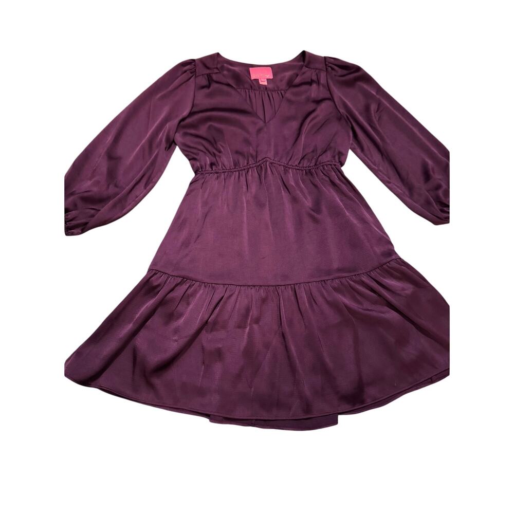 Lilly Pulitzer Deacon tiered dress size 6 purple